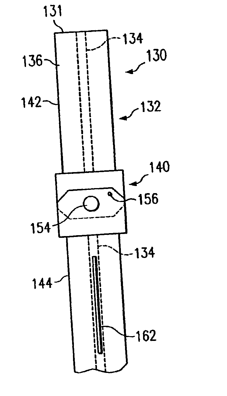 Breakaway support post for highway guardrail end treatments