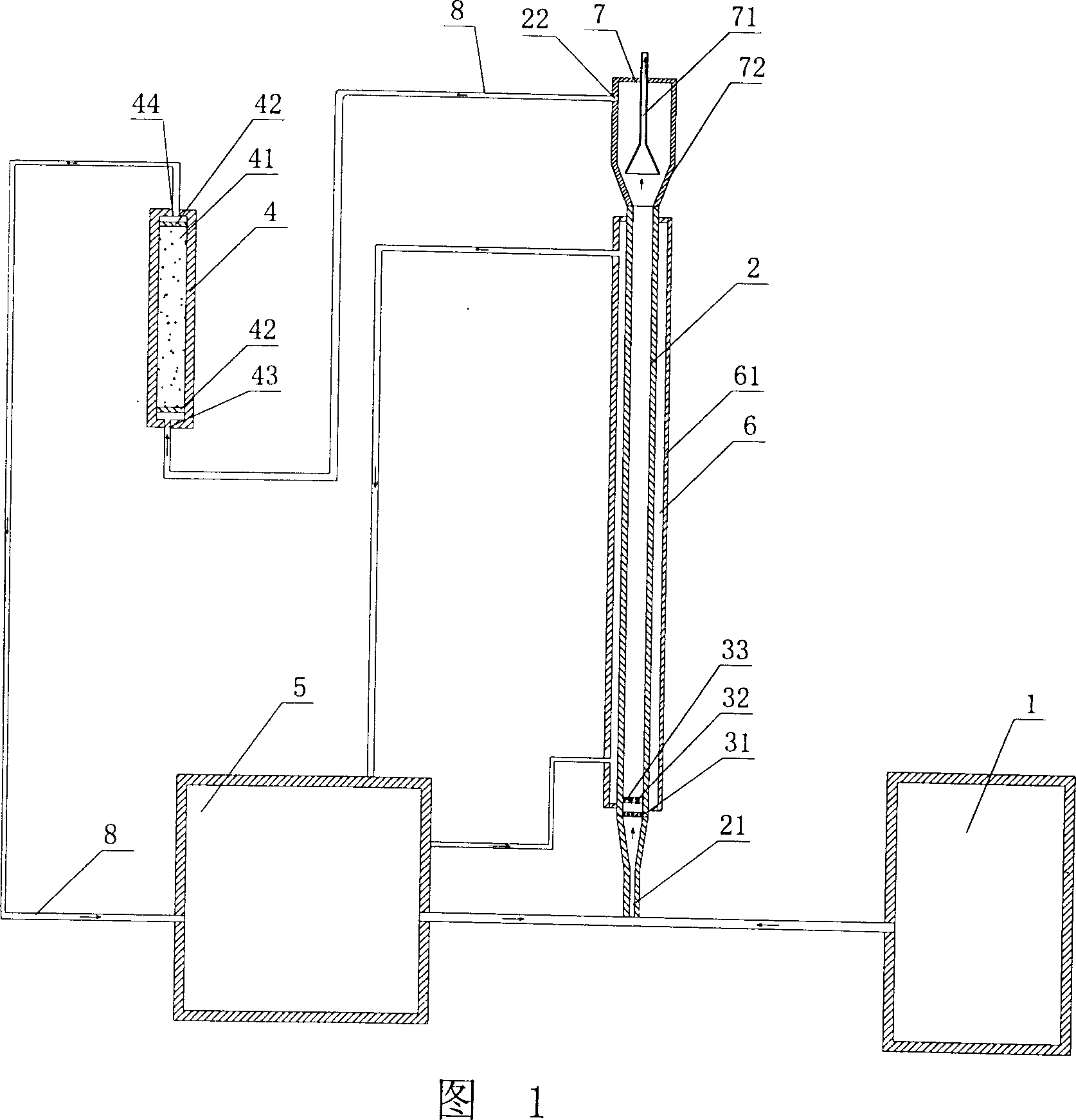 Integral treatment apparatus for urban sewage