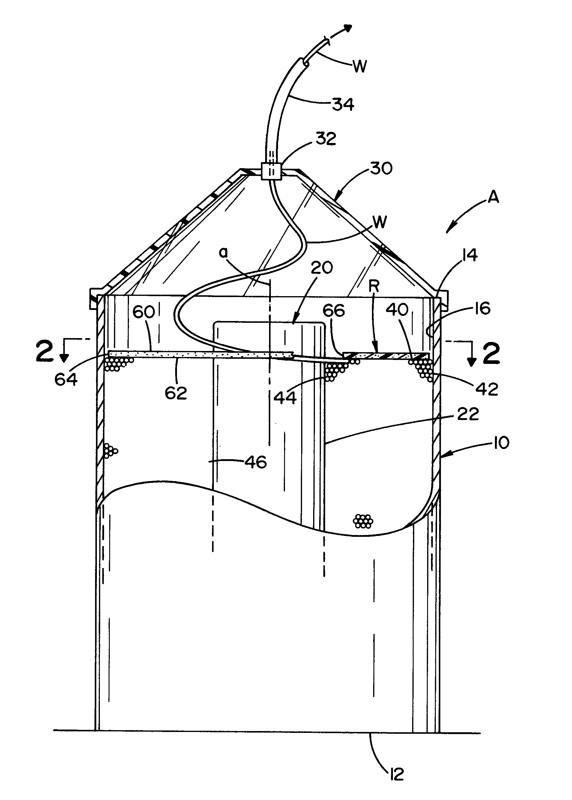 Retainer ring for wire package