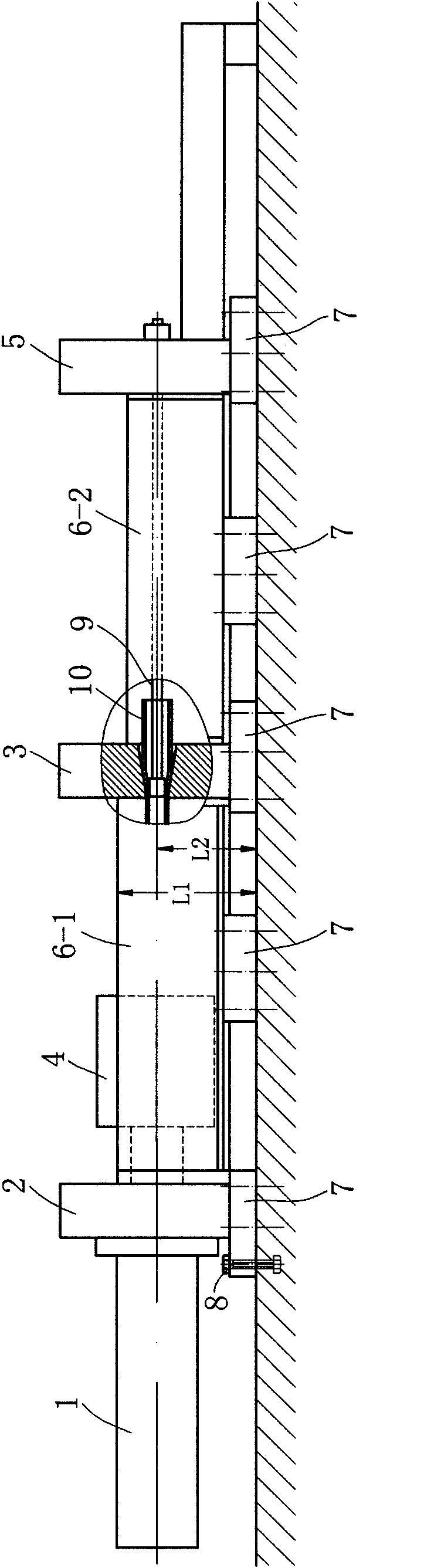 Hydraulic cold drawn pipe machine