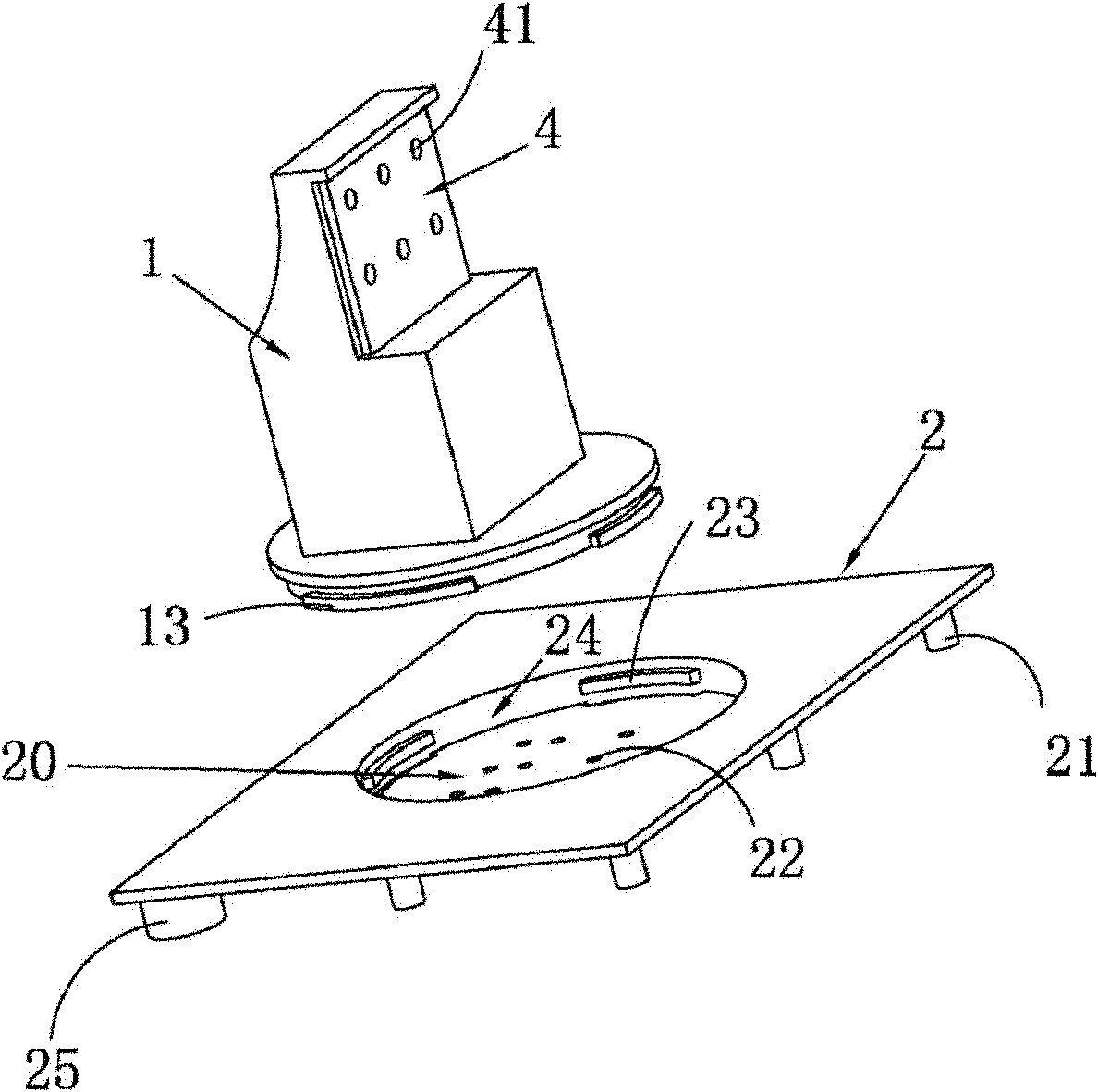 Television pedestal structure