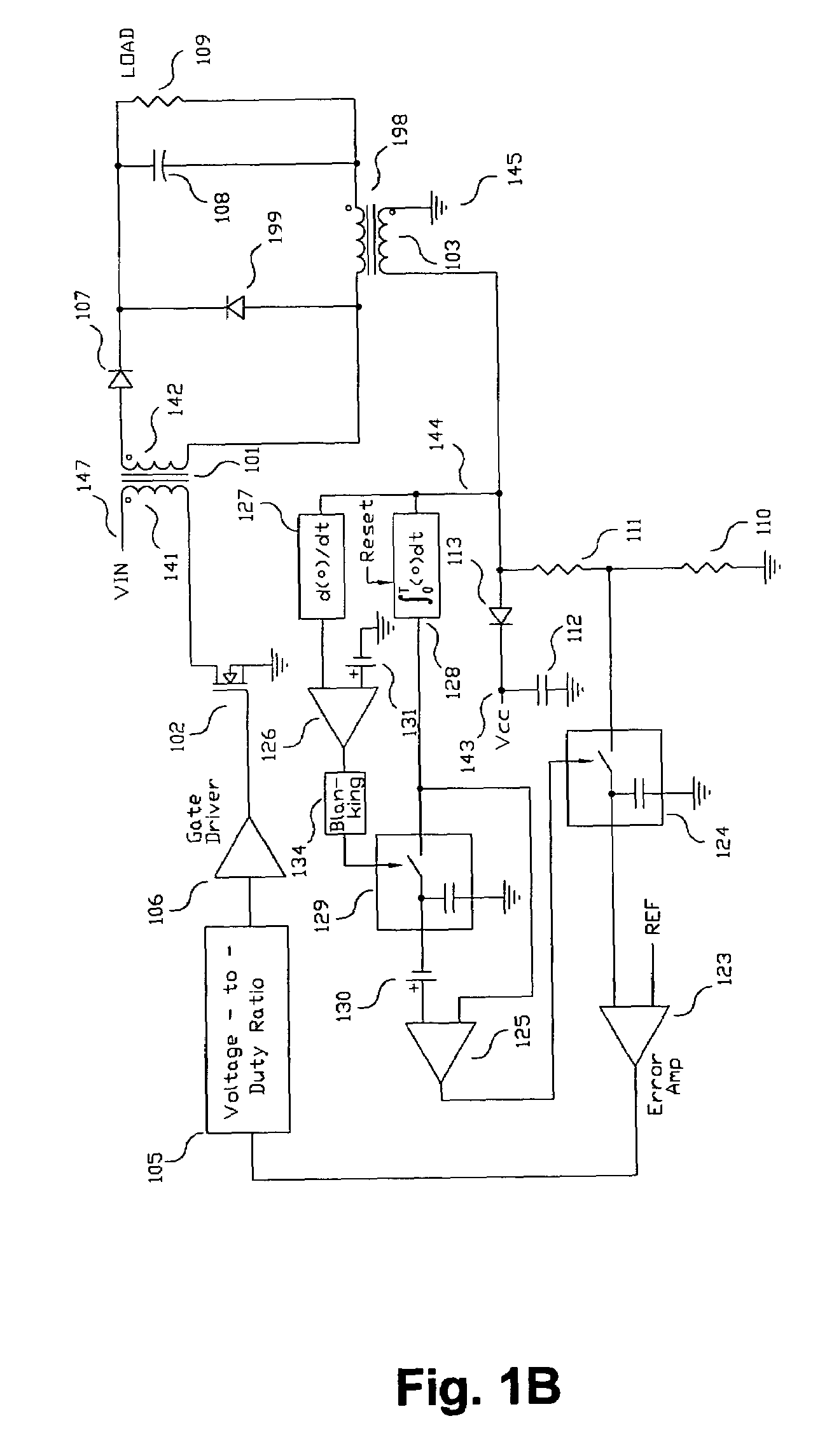 Switching power converter and method of controlling output voltage thereof using predictive sensing of magnetic flux