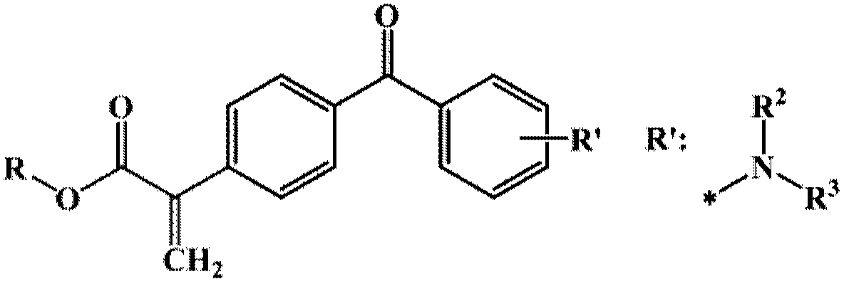 High-efficiency polymerizable photoinitiator for photoresistance