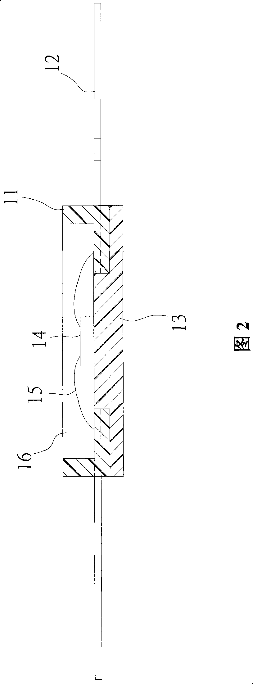 Manufacturing method for heat radiating base of surface adhesive diode support and construction thereof