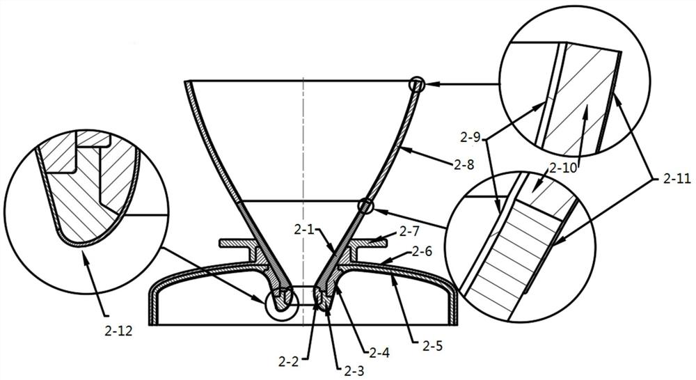 Expandable spray pipe using flexible material and external truss structure