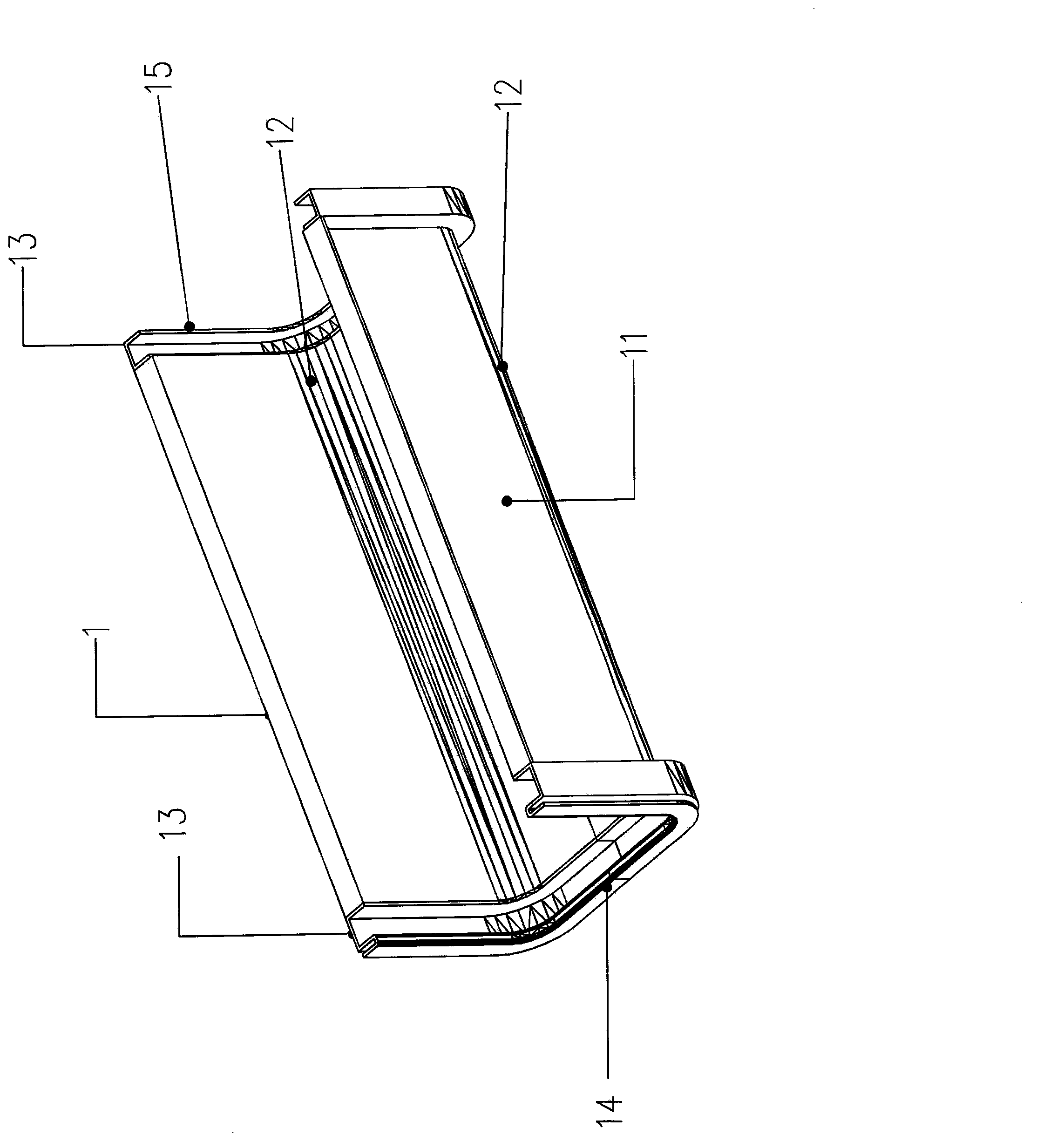 Unit extensible type assembled metal gutter and manufacturing and installing method thereof