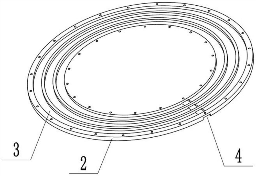 Superconducting magnetic suspension track structure