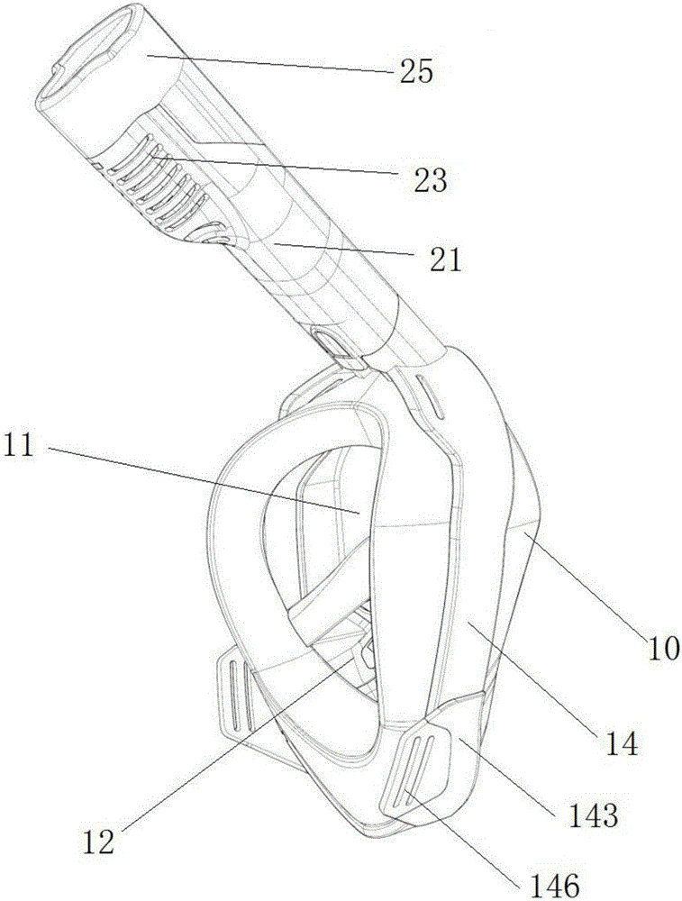 Integrated snorkeling mask and method for preventing lens of snorkeling mask from atomization
