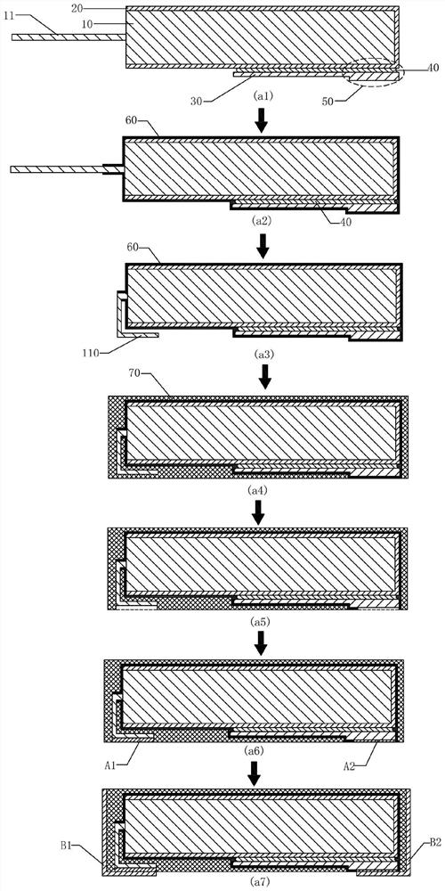 Electrode leading-out method and packaging method of tantalum electrolytic capacitor