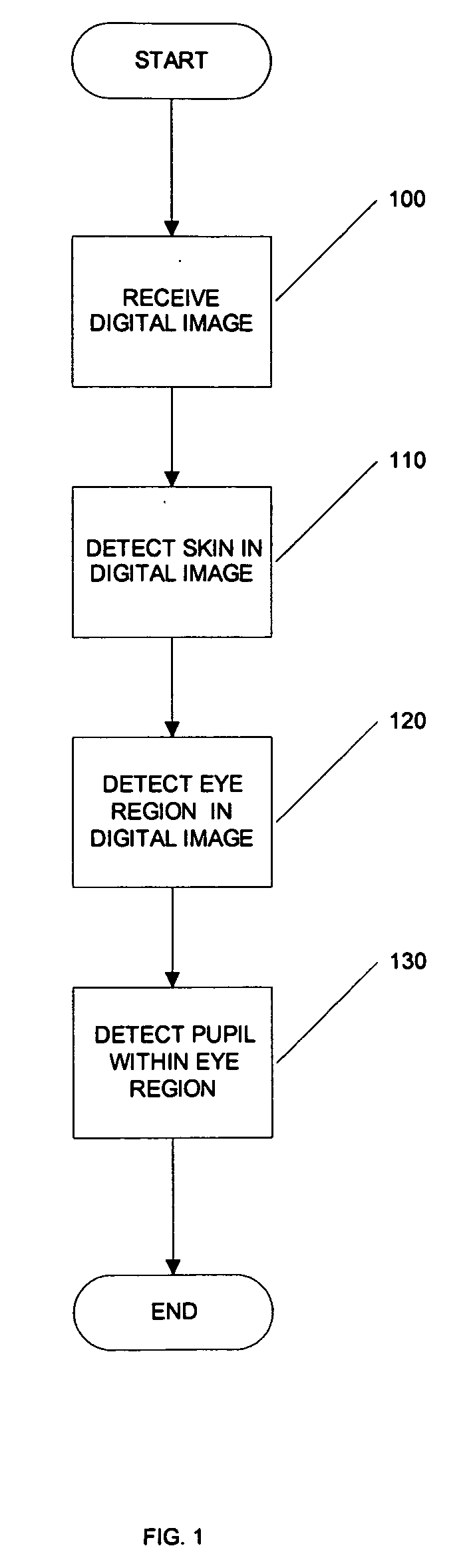 Systems and methods for detecting skin, eye region, and pupils