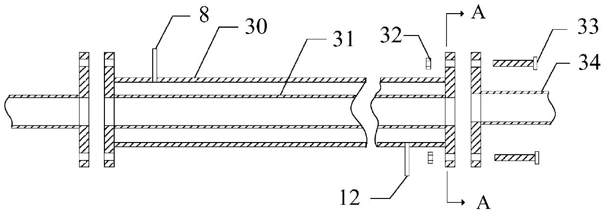 Sulfur deposition experimental device of sulfur-containing natural gas pipeline