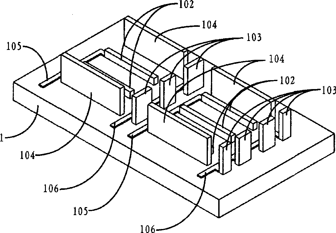 Ion fluidizing device on chip