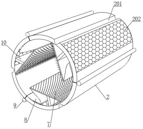 A slow-sliding type low-loss fertilizer drying device