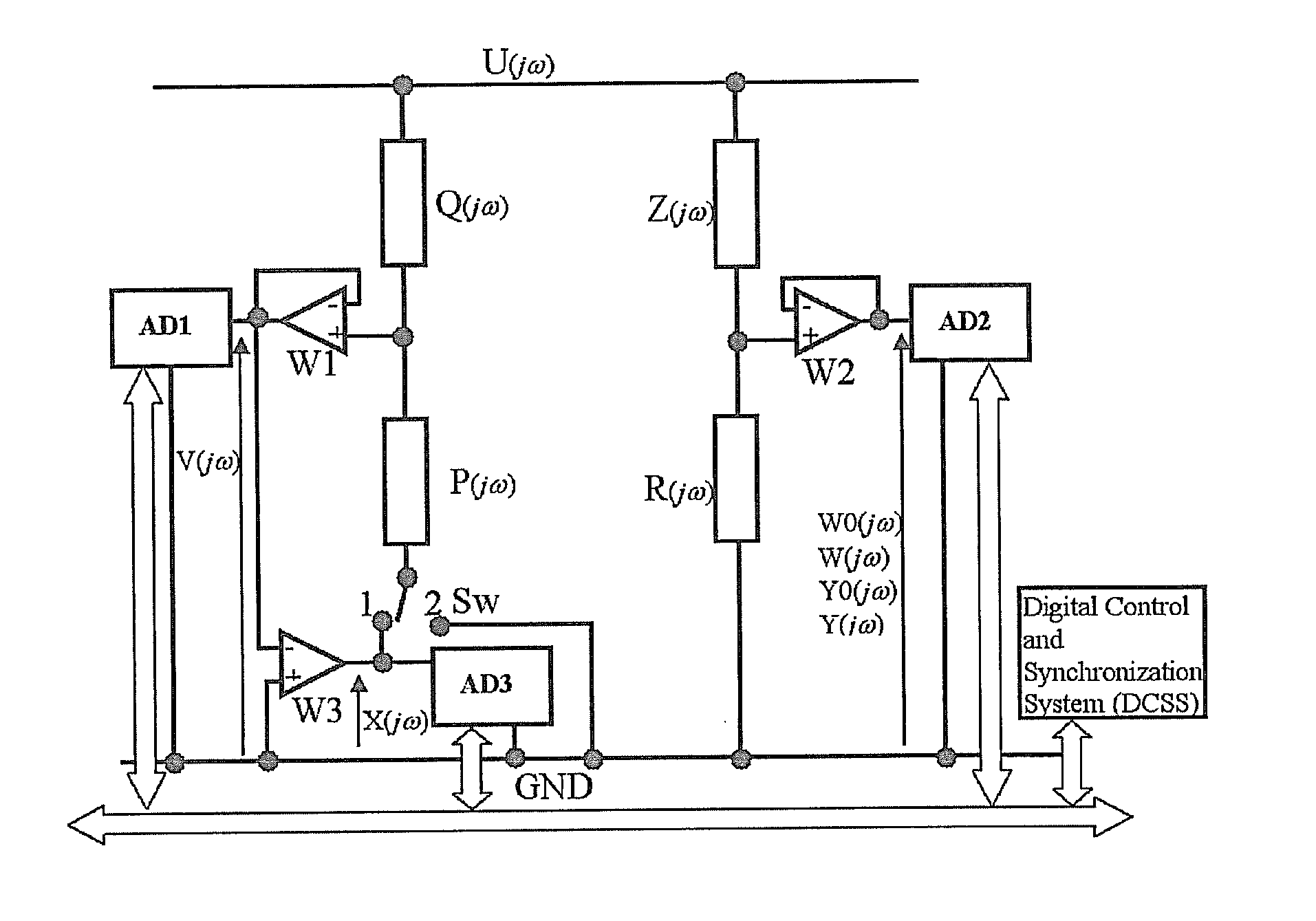 Adaptive voltage divider with corrected frequency characteristic for measuring high voltages