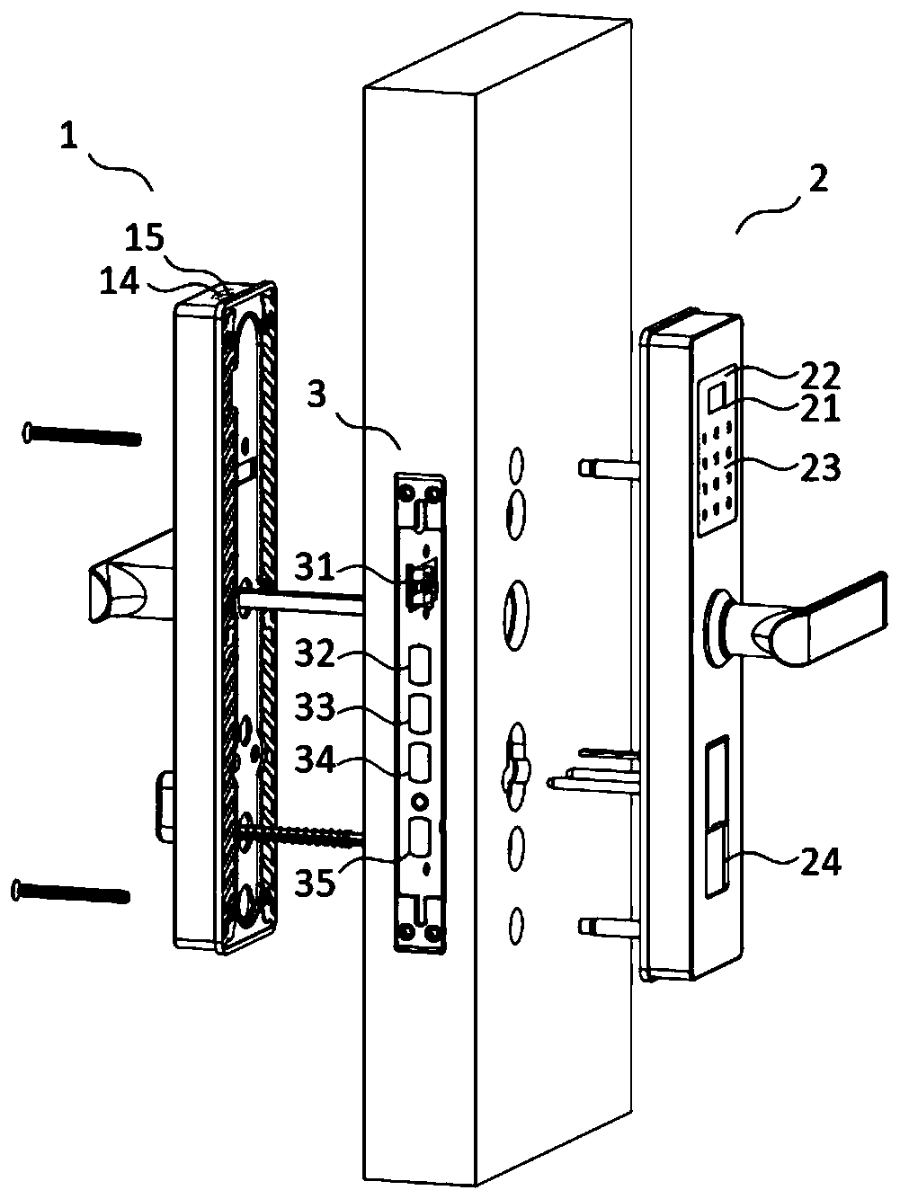 Fire automatic door opening method of Internet-of-Things intelligent door lock