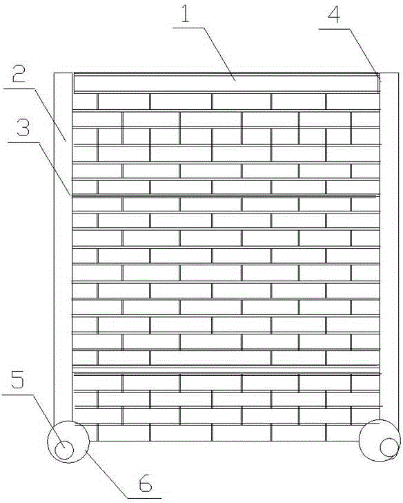 Brick wall masonry device and using method thereof