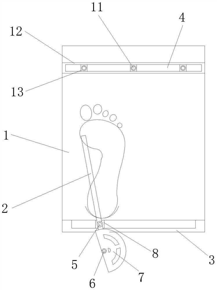 Method and device for conveniently measuring and judging flatfoot