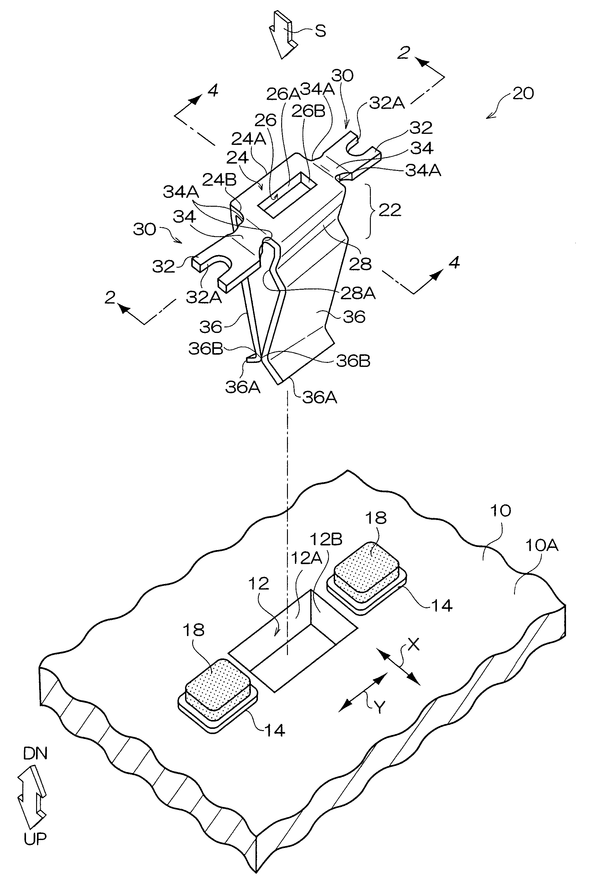 Female connector, female connector mounting structure, and method of mounting female connector to substrate