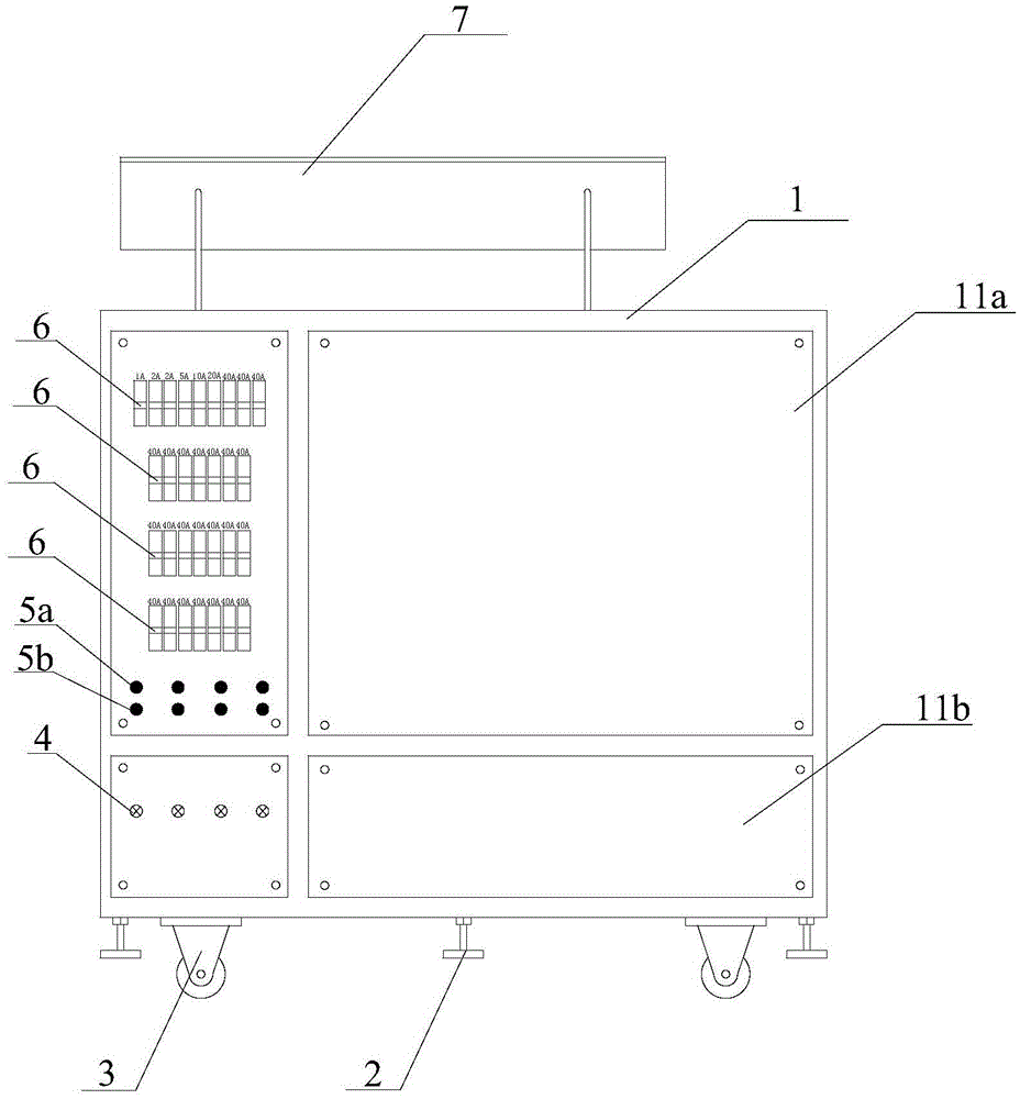 Large-current resistive load box