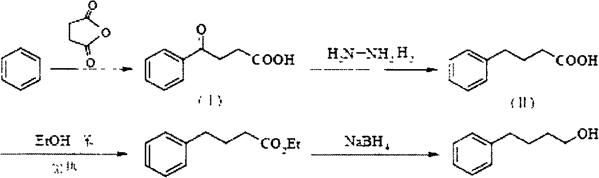 Novel synthesis process for 4-phenyl-1-butanol