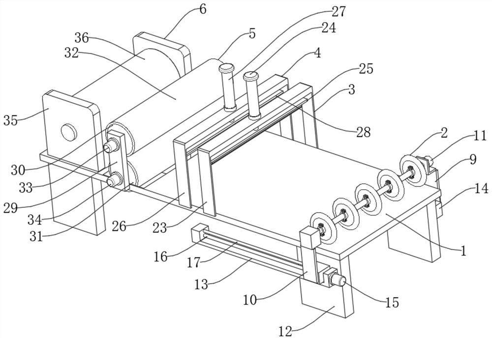 Multifunctional asphalt waterproof coiled material cutting device and using method thereof