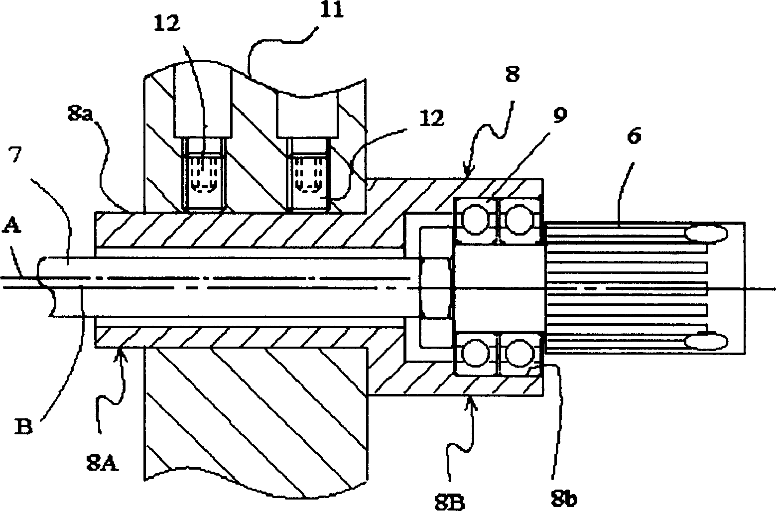 Lower shaft driving mechanism of sewing machine