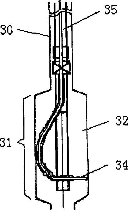 Method apparatus and for hydraulic jet side drilling radial branching borehole