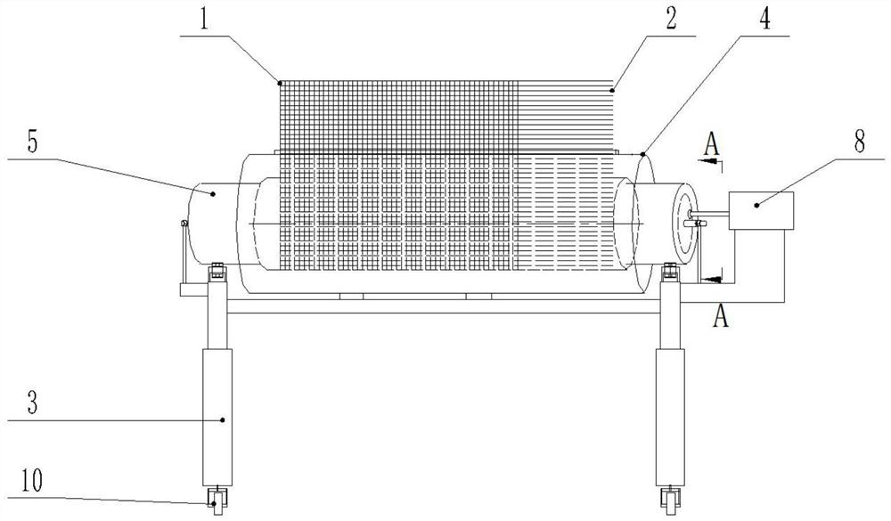 Knitted garment sewing template, winding device and sewing method