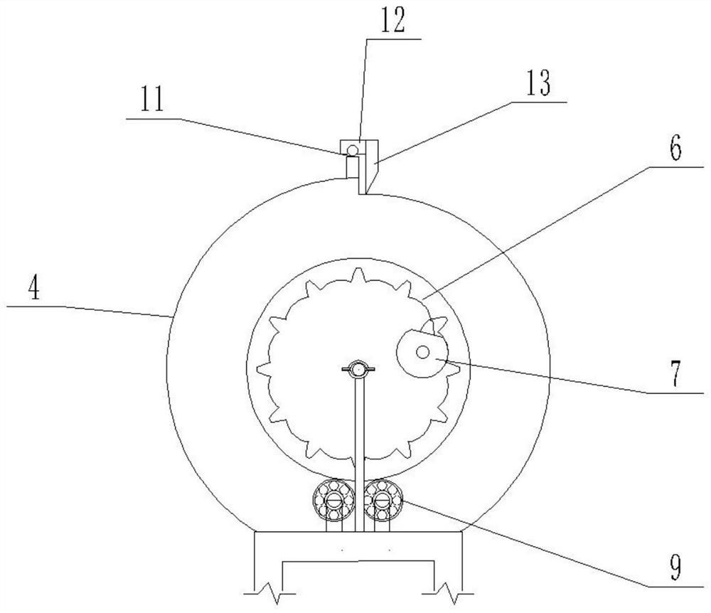 Knitted garment sewing template, winding device and sewing method