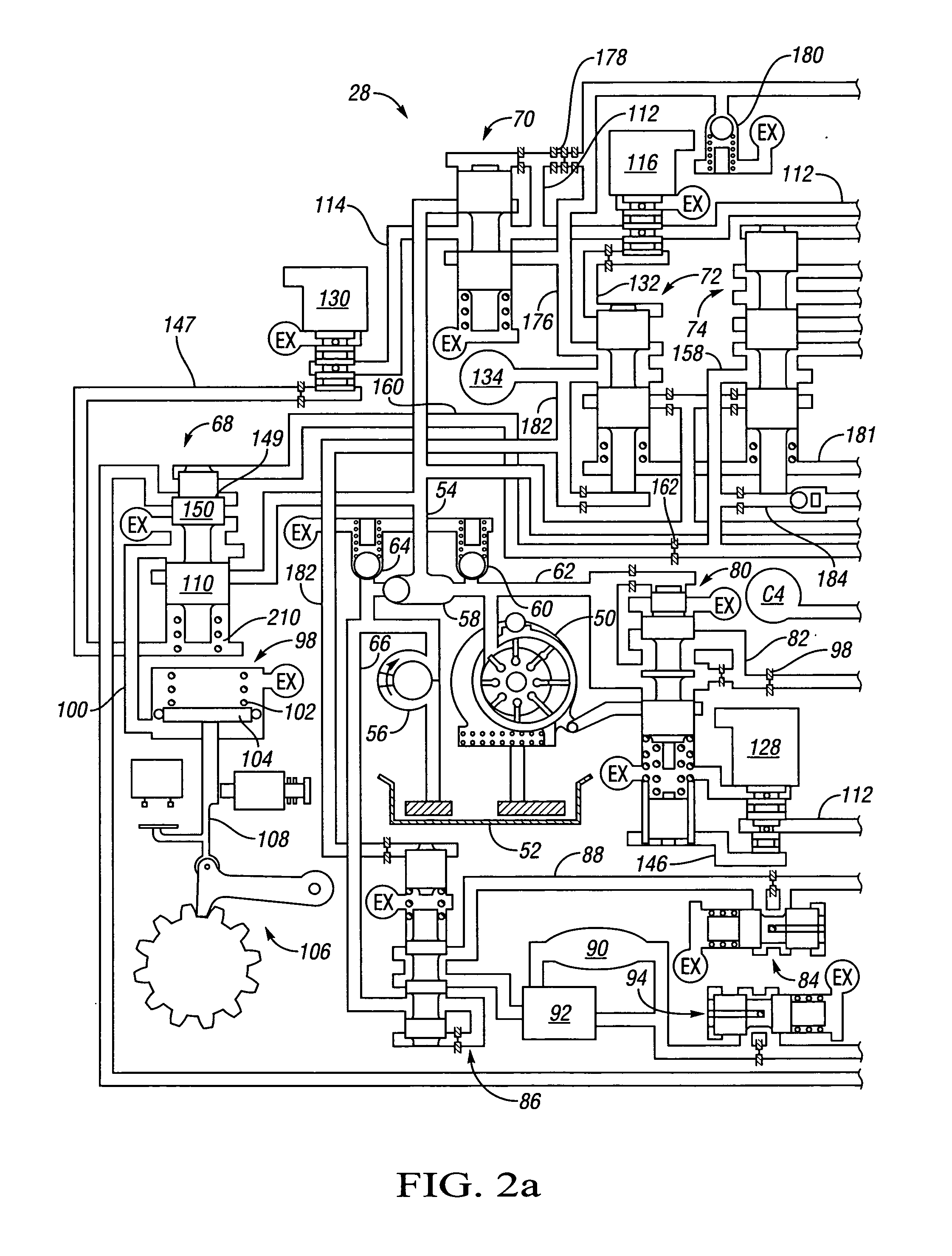 Multiplexed pressure switch system for an electrically variable hybrid transmission