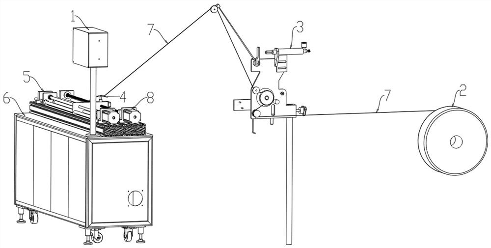 Manufacturing device and manufacturing method of hose type sensing component