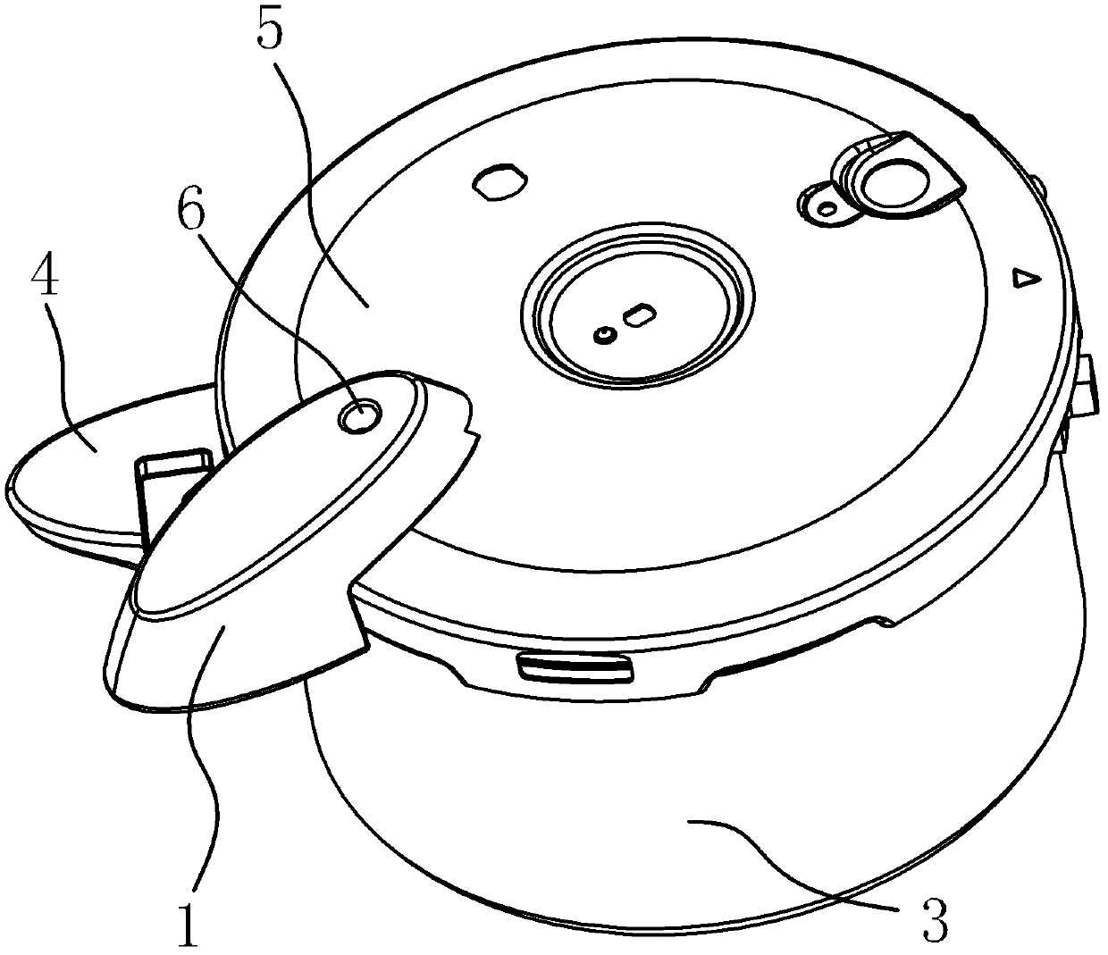 Cover opening and closing safety device of pressure cooker
