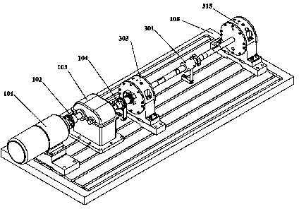 Generator rotor unbalance magnetic tension testing bench supported by sliding bearings