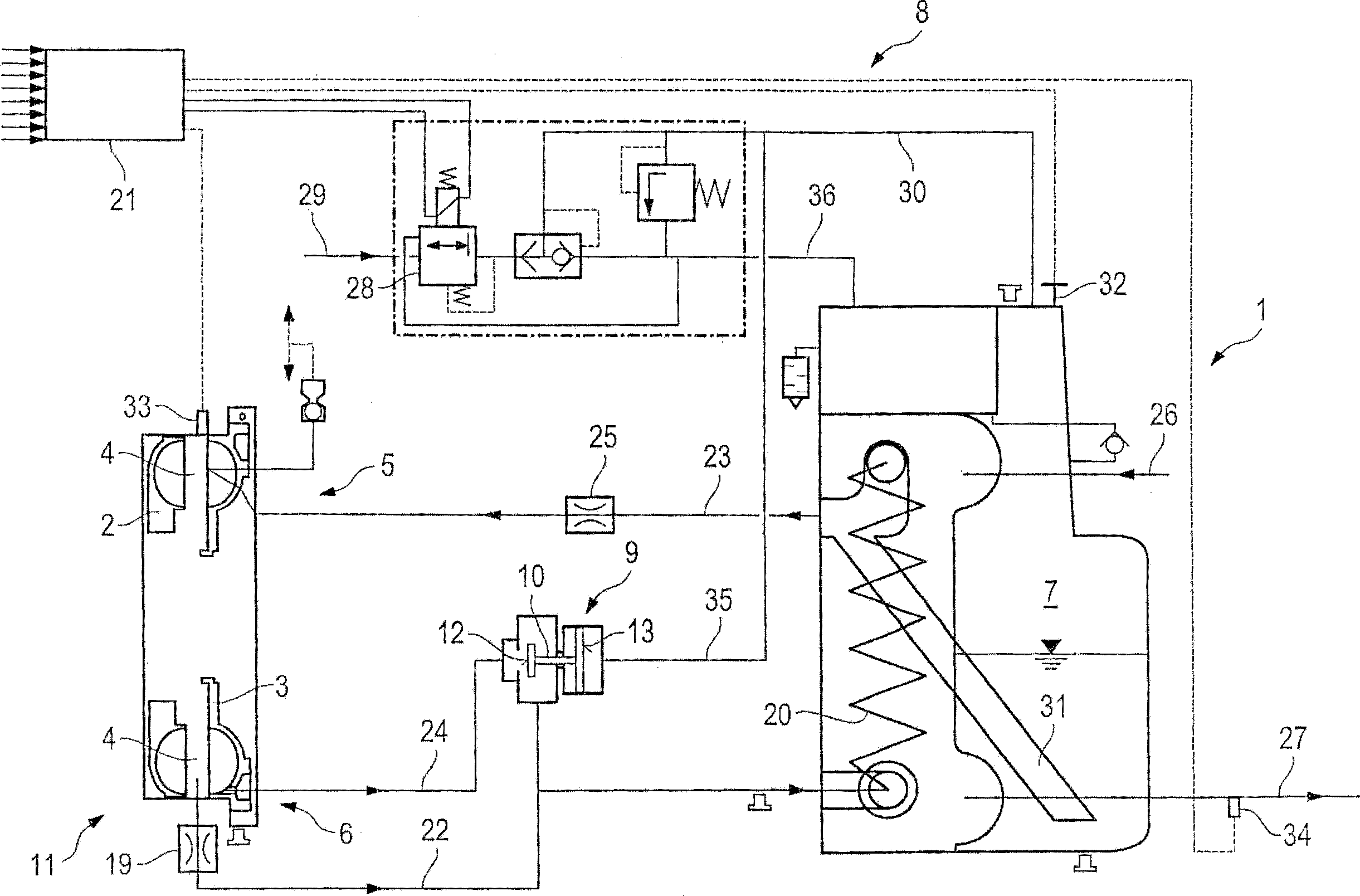 Brake system and method for setting a braking torque of such a brake system