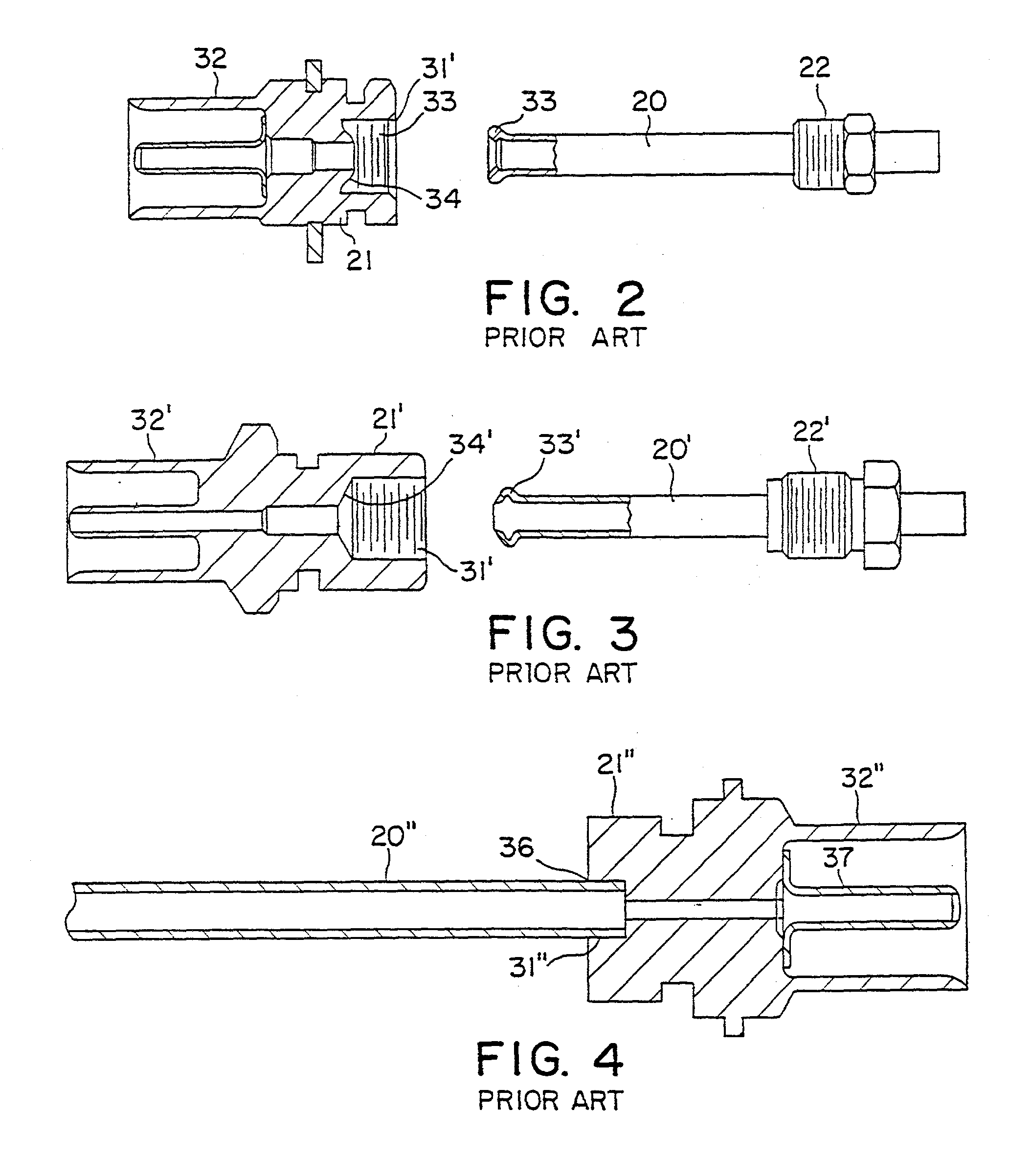 High-pressure integral tube coupling arrangements