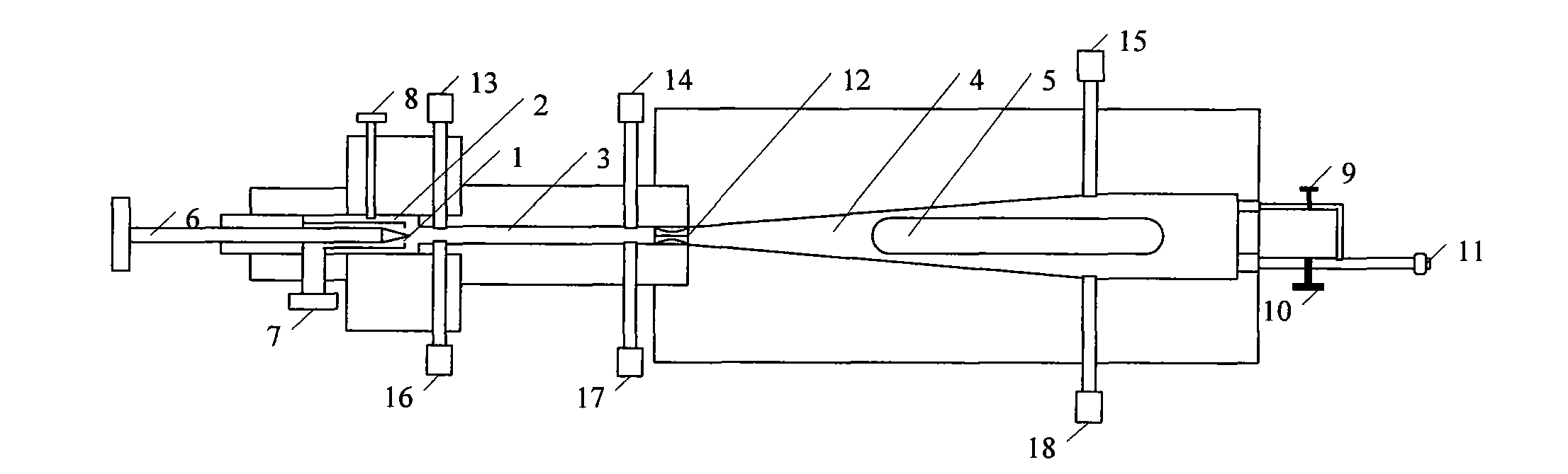 Injection-type reactor for preparing gas hydrates