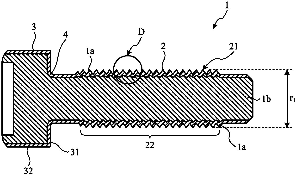 Fastening parts and rod-shaped parts for fastening parts