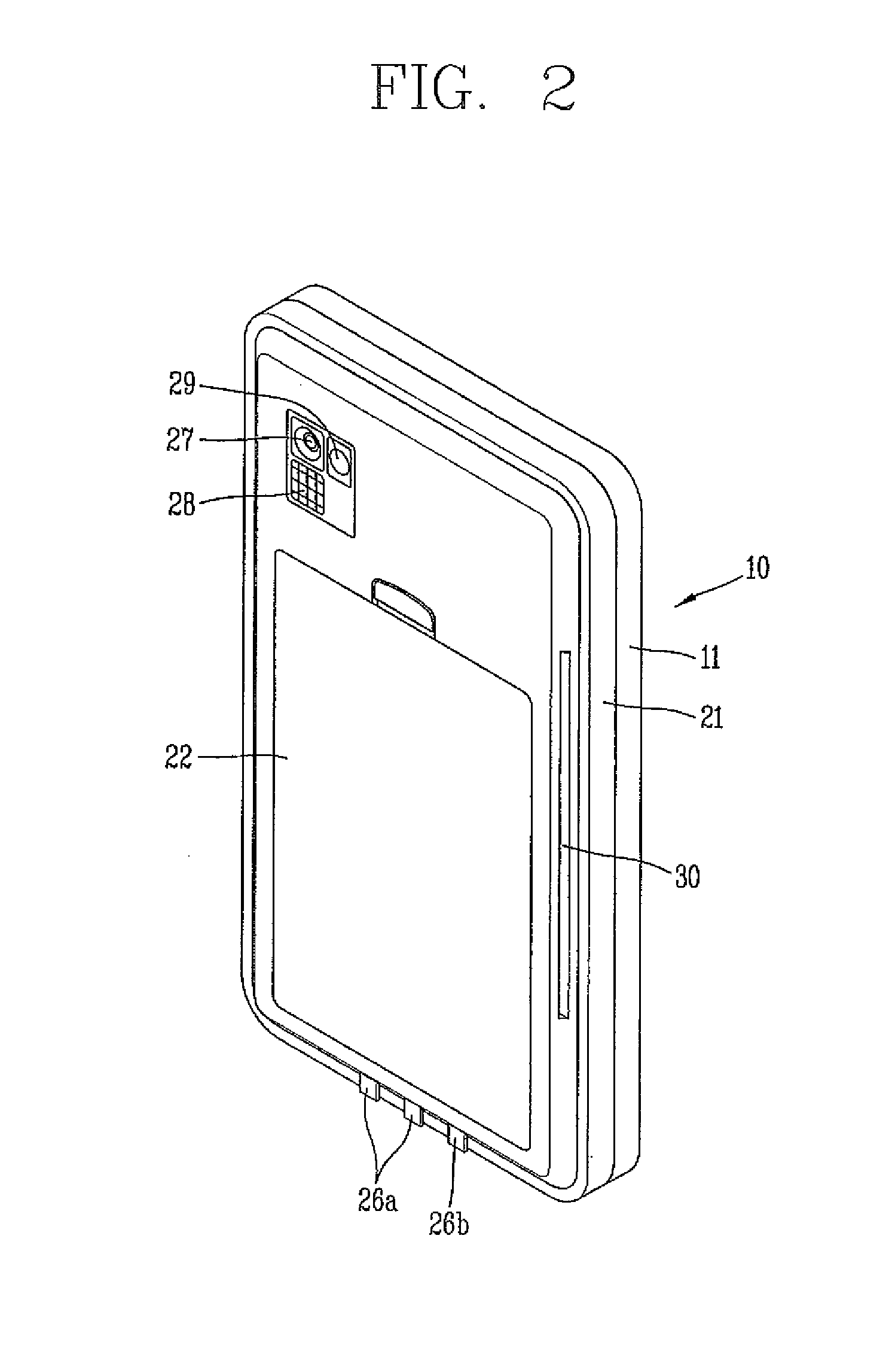 Casing and portable terminal having the same