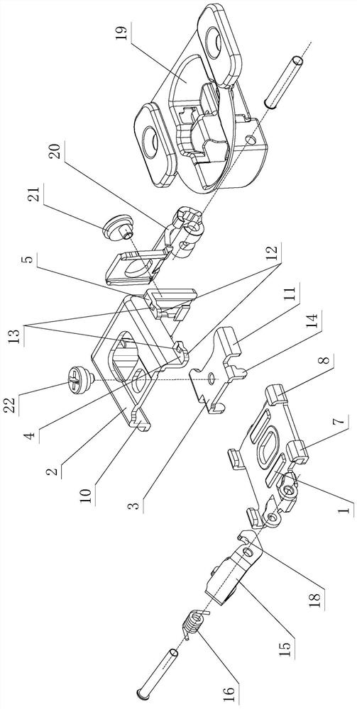 Simple and convenient disassembly and assembly structure of furniture hinge