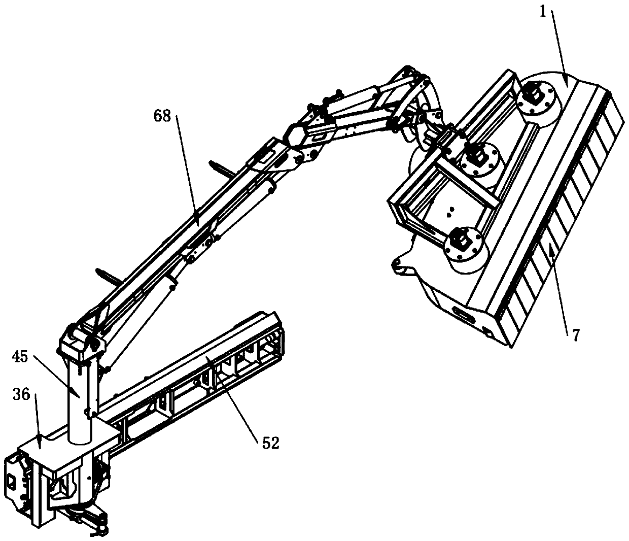 Hedge trimming device assembly