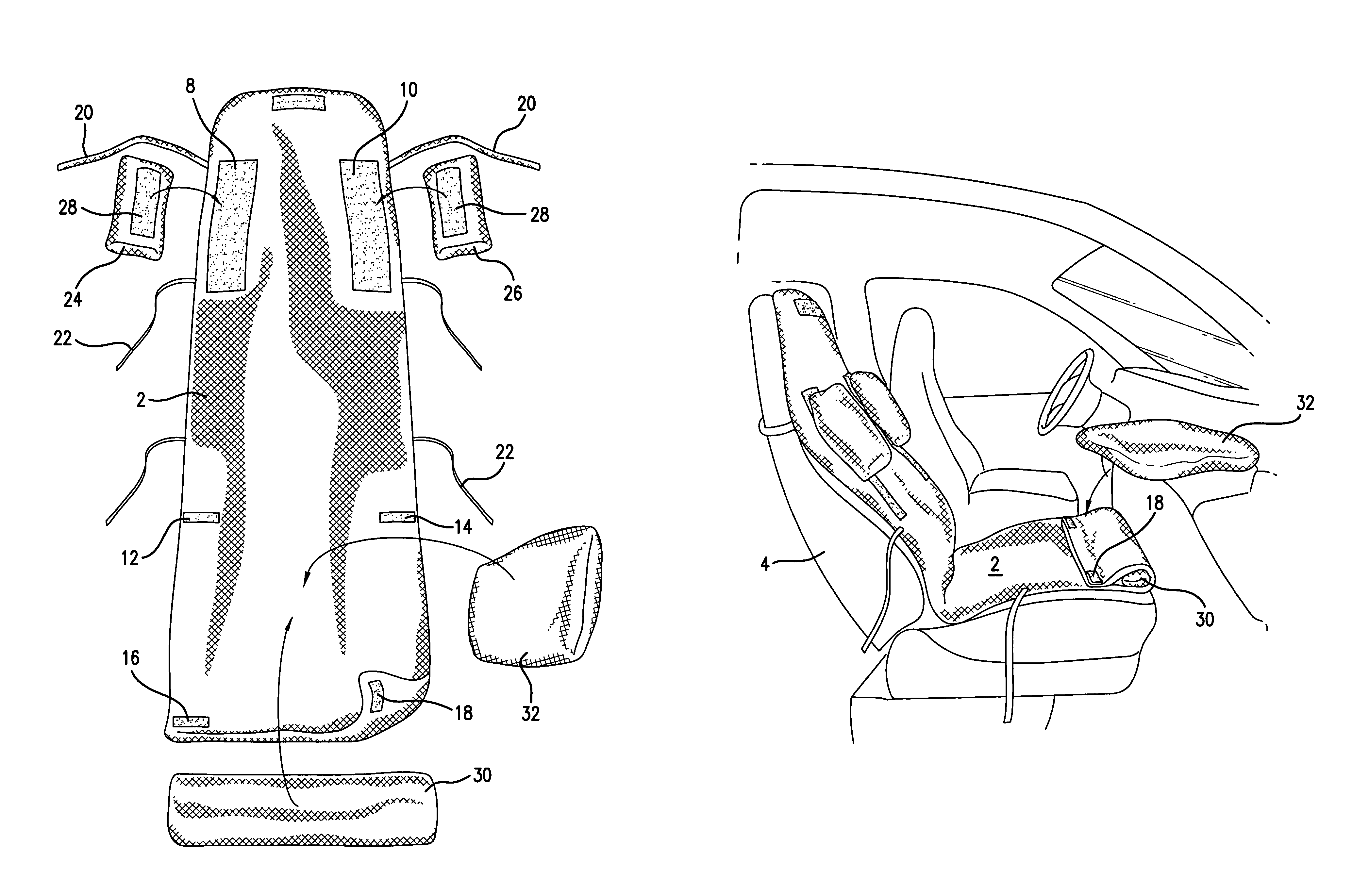 Vehicle seat pad