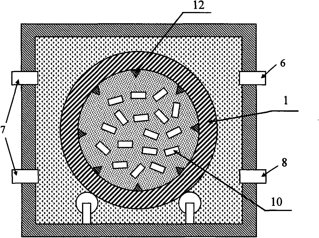 Preparation method and device for industrial microwave heating diffusion coating