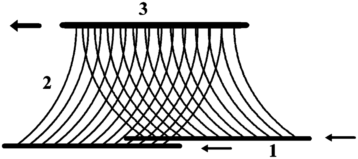 A capillary network radiation heating bed tent device