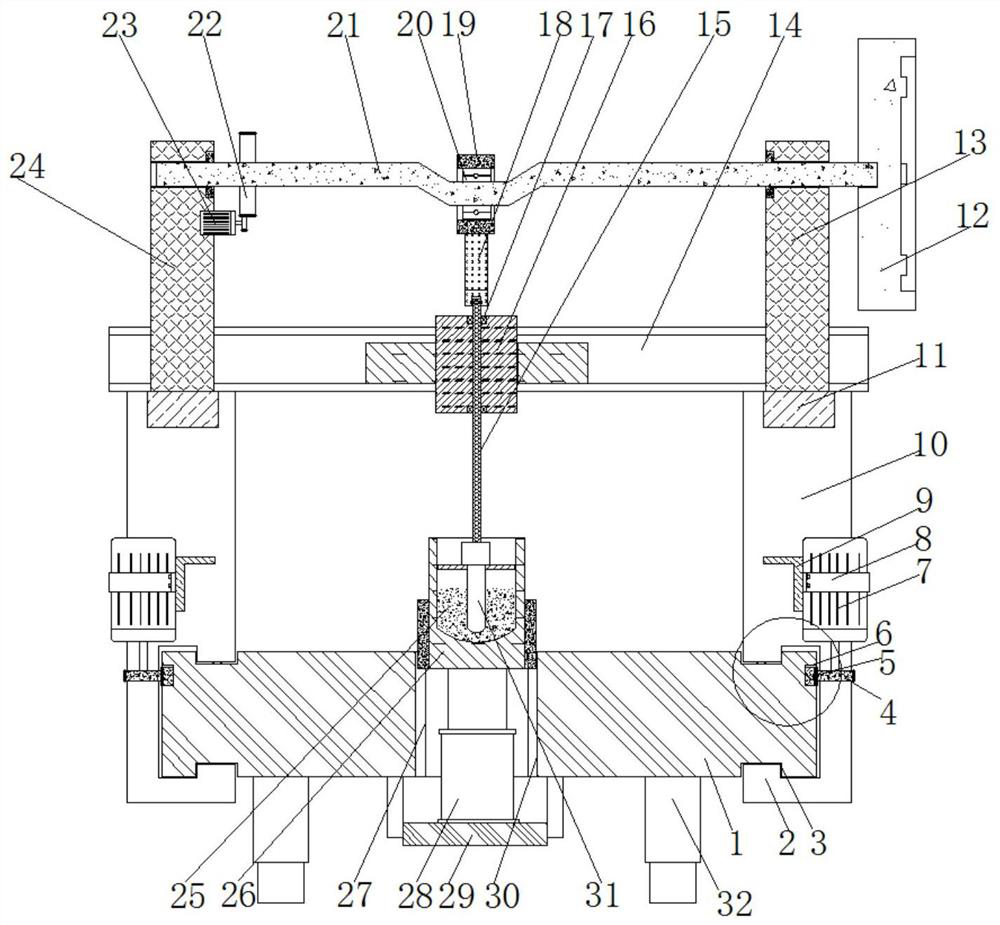 A waste glass crushing device for glass manufacturing