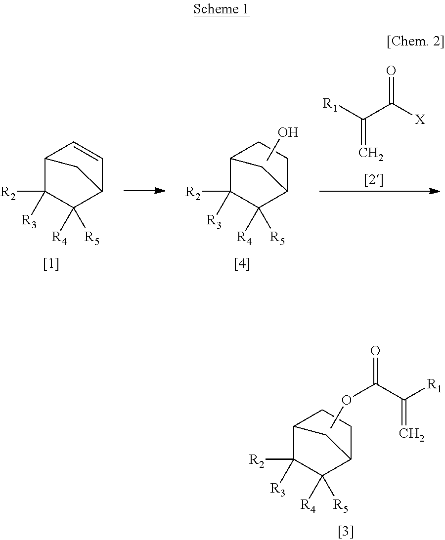 Process for Producing Alpha-Substituted Norbornanyl Acrylates