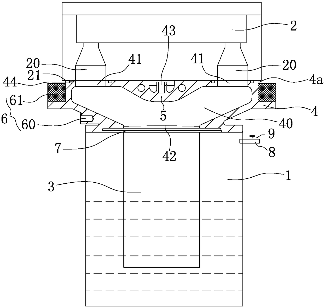 Low-pressure casting molten metal feeding method