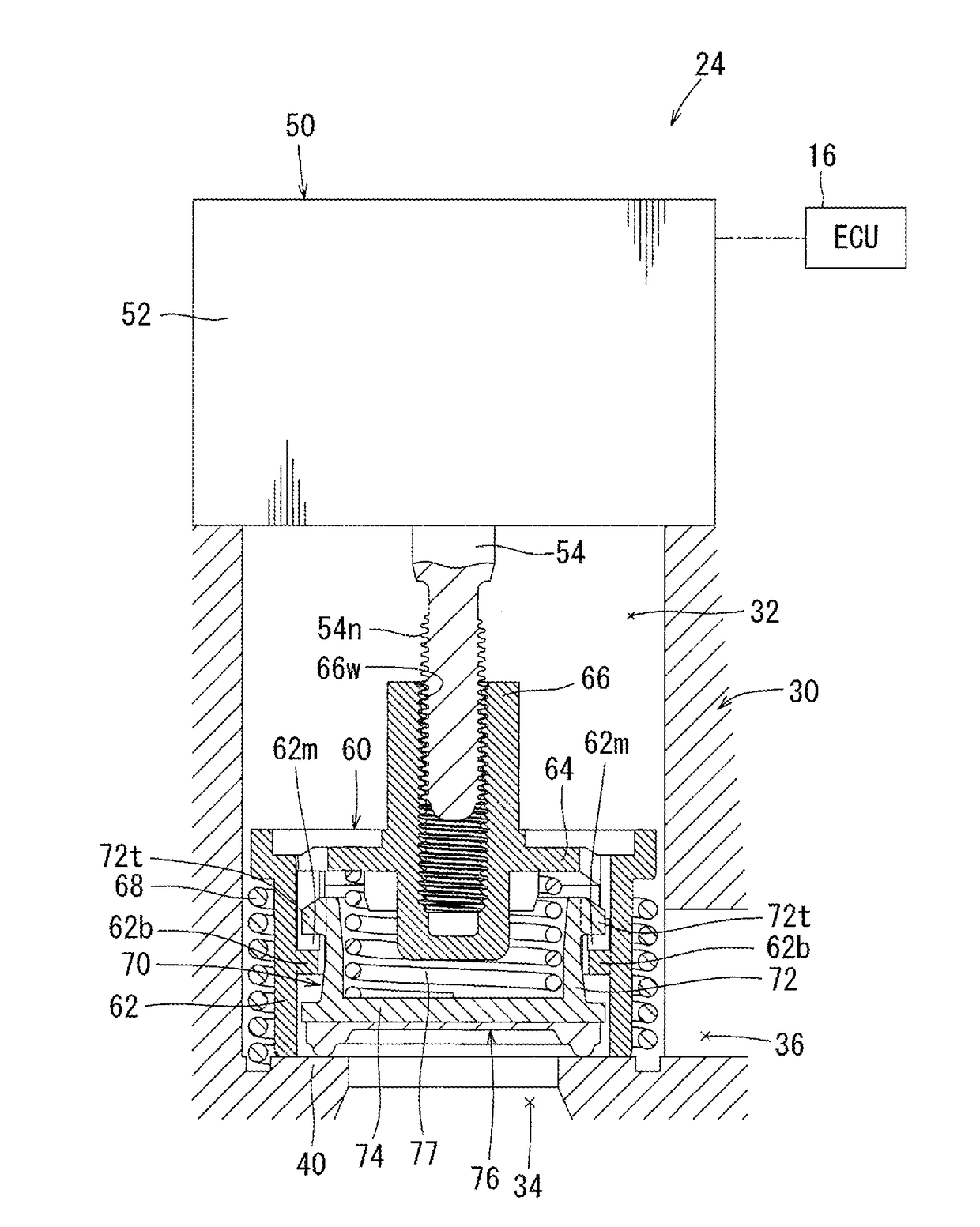 Evaporated fuel processing device