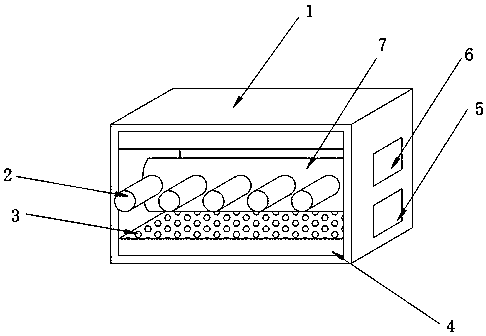 Yarn storing device for factory warehouse