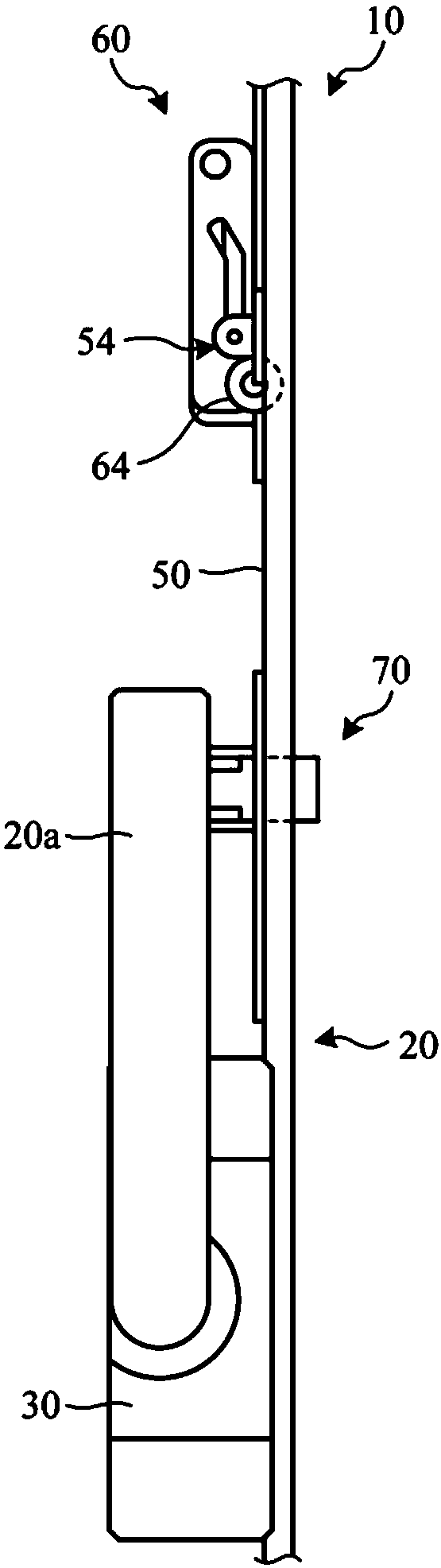Lock device and sliding door with the lock device