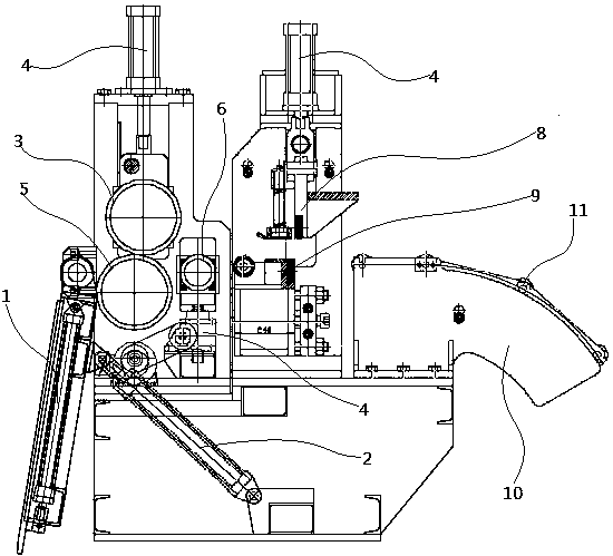 Unwinding steel coil leveling machine